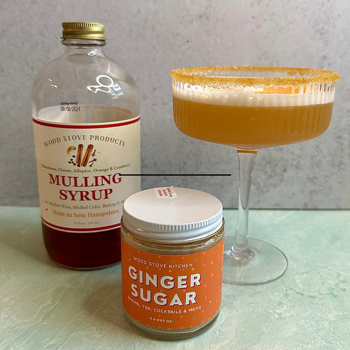 Wood Stove Kitchen Orange Mulling Syrup Cocktail