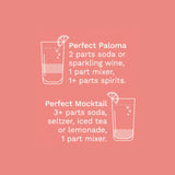 Paloma Cocktail & Mocktail Mixer, 16 fl oz
