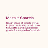 Glitter Simple Syrup for Cocktail, Mocktails, Coffee, Tea & More, 16 fl oz