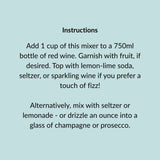 Sangria Wine, Cocktail & Mocktail Mixer, 16 fl oz