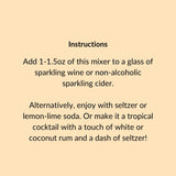 Mimosa (Tangerine & Mango) Cocktail & Mocktail Mixer, 16 fl oz