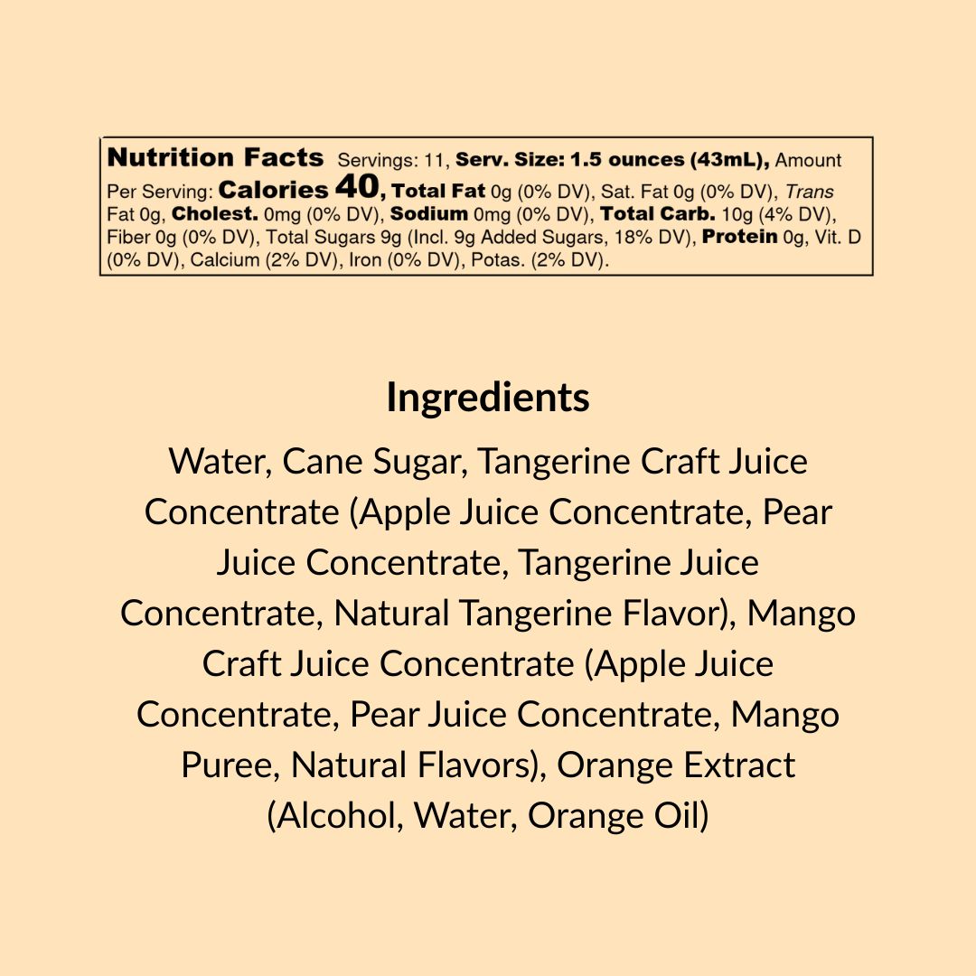 Mimosa Mixer with Tangerine & Mango, 16 fl oz