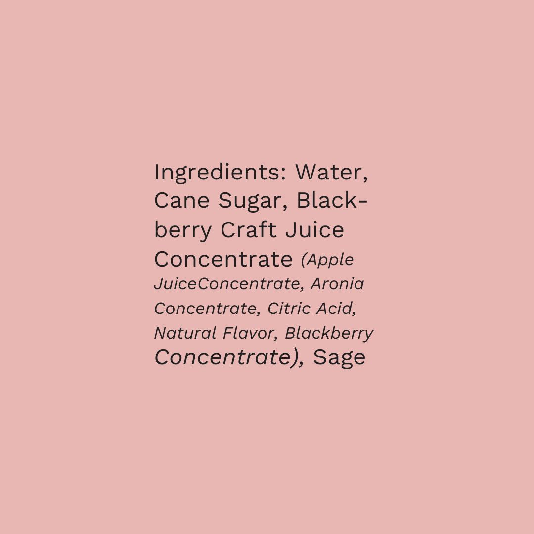 Blackberry & Sage Mixer, 16 fl oz