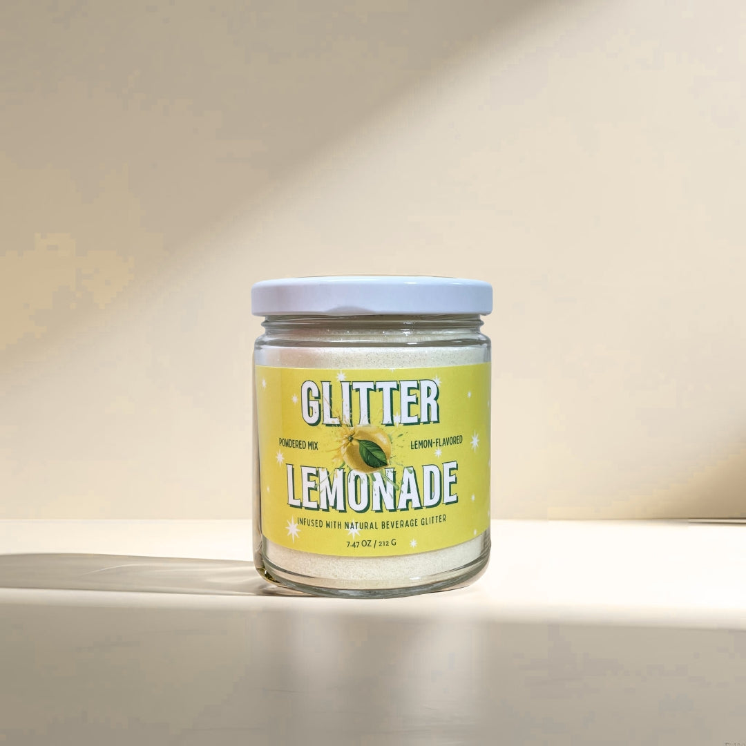 Glitter Lemonade Powder - Infused with FDA-Approved Beverage Glitter