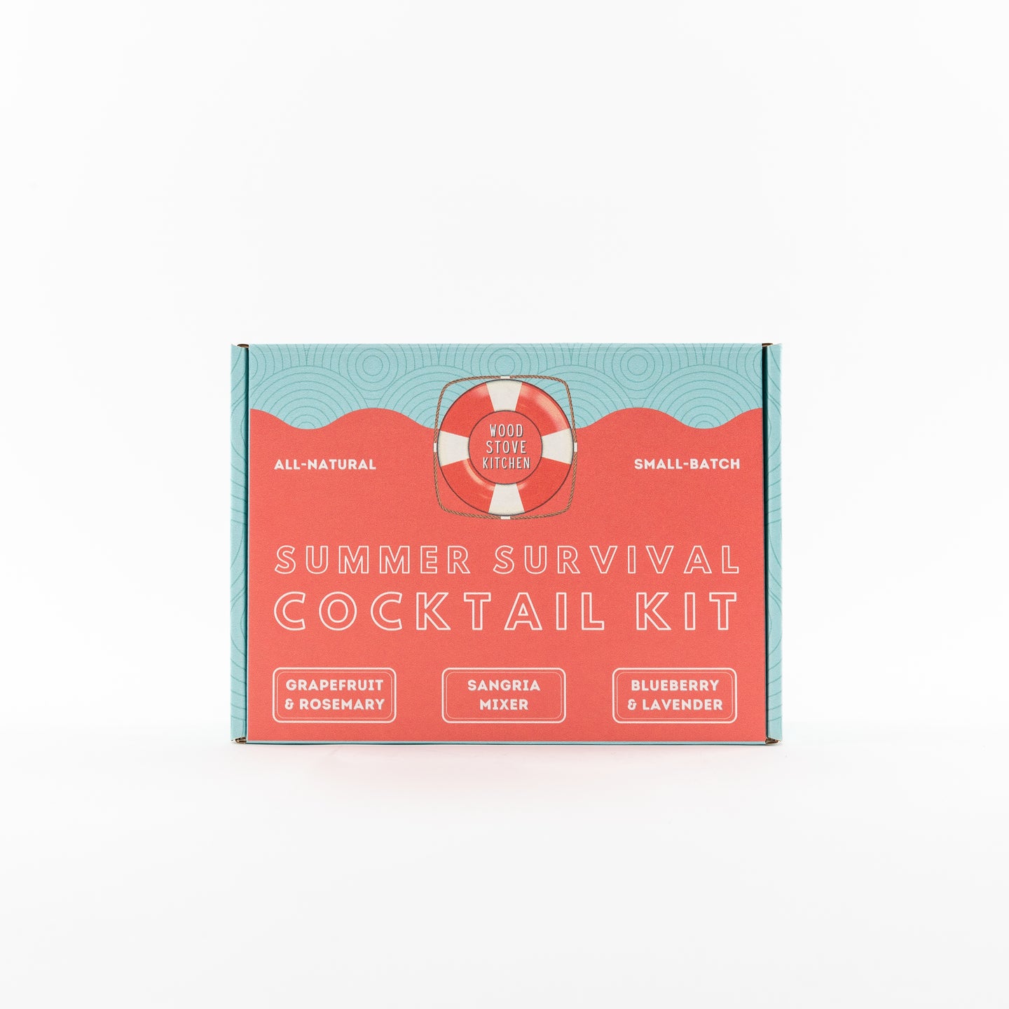 Summer Survival Cocktail Kit - 16oz Grapefruit & Rosemary, 16oz Sangria Mixer, 16oz Blueberry Lavender